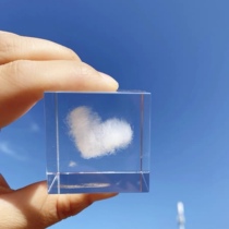 Art Emulation Cloud crystal square Decorative Pendulum with Birthday Gift 520 to send girlfriend Girlfriends Little Crowdromantic