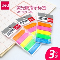 Del 9062 9063 9064 Indication Sticker Fluorescent Label Convenient Classification Sticker