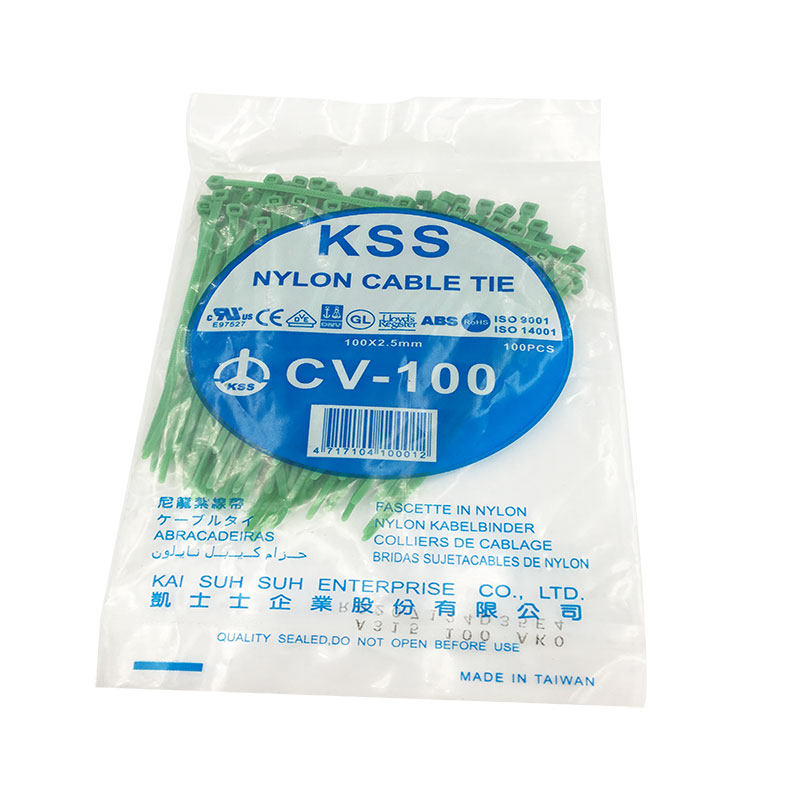 Taiwan Kesserz KSS Colored Nylon Tie CV-100 Red Plastic Binding Band Ligament with 100PCS Package