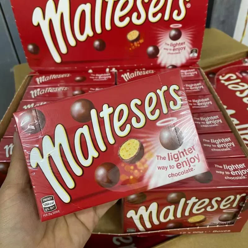 [Австралия Maltesers хрустящие молочные шоколадные шарики 90г*12 коробок]