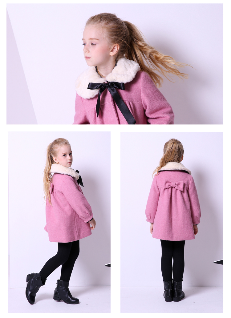 Manteau pour fille MIQIDIDA en laine - Ref 2161774 Image 24