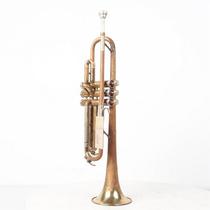 Western Antique Nostalgic Old-fashioned Musical Instrument European Imported Old-fashioned Music Restaurant Props Copper Horn Trumpet 8 Pins