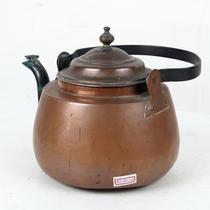 Western antique British reflux copper 19th century European-style copper copper pot kettle collection ornaments pot lid defects