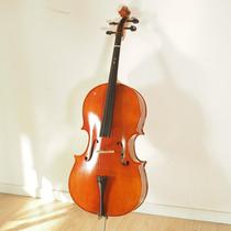 Rare Antique Europe Old Fashioned Cello With Bag Instruments Collection Showcase Swing Piece Music Restaurant Bar Teahouse