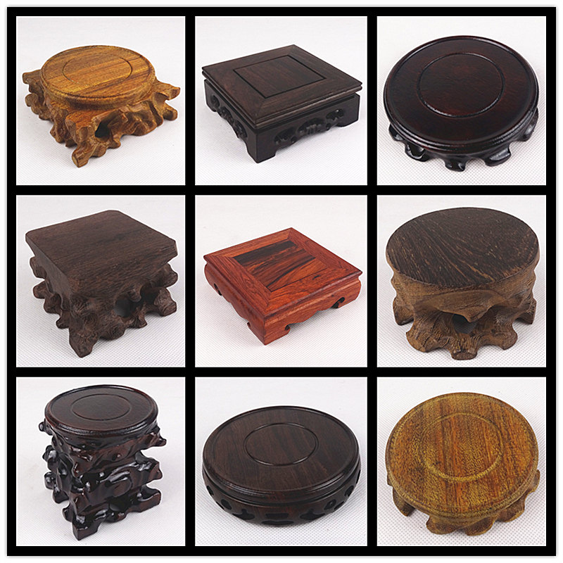 Solid Wood Teapot Seat Base Tea Set Teapot Frame Teapot teapot stand for heat insulation Purple sand pot Underwood Tea Track Zero Deserve