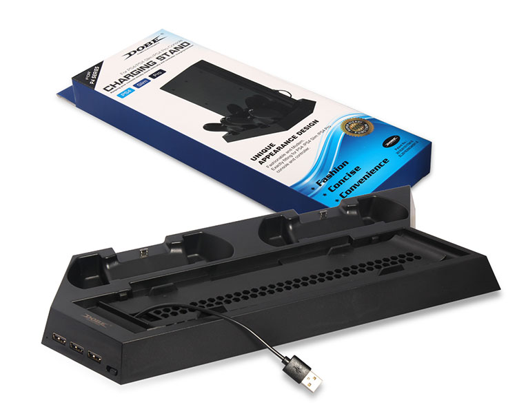 Quạt làm mát PS4 / SLIM / PRO Khung quạt cơ sở Bộ sạc tay cầm Bộ sạc kép đa chức năng PS4 - PS kết hợp cáp sạc samsung chính hãng