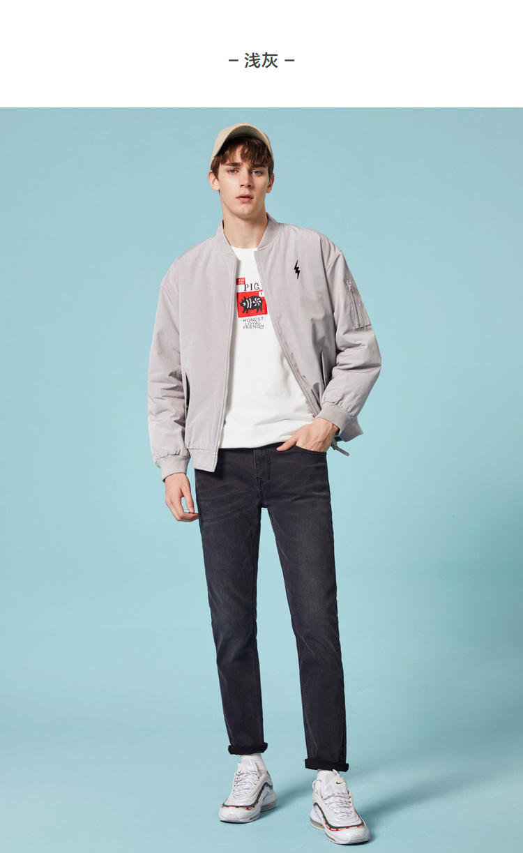 Quần áo cotton Senma nam 2019 mùa đông nam mới quần áo áo khoác học sinh áo khoác rộng đẹp trai áo khoác cotton dày - Bông áo jean nam