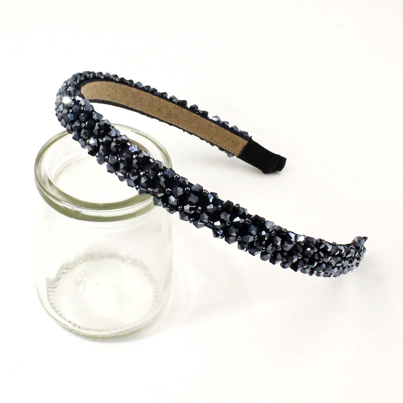 Four-row Crystal Hair Hoop Korean Wide-brimmed Rhinestone Headband Nihaojewelry Wholesale display picture 13