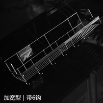 Thickened stainless steel kitchen rack bathroom toilet rack single-layer tray seasoning rack wall hanging