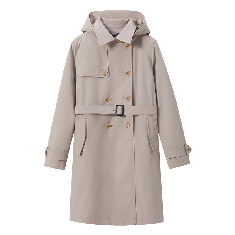 Pathfinder raincoat women's 21 spring and summer new outdoor travel breathable three-dimensional cutting long windbreaker TABJ82588