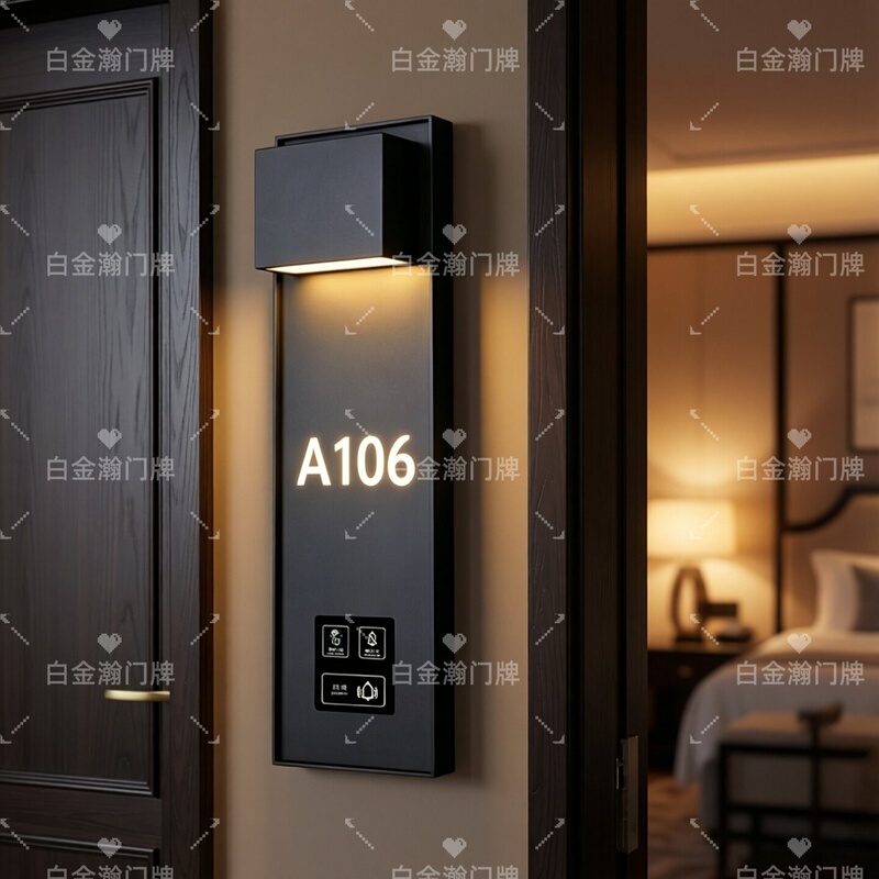 High-End Hotel Electronic Light-Up Door Signs, Private Room Smart Touch Doorbells, Do Not Disturb Cleaning Indicator Lights, Signage High-End Hotel Electronic Light-Up Door Signs, Private Room Smart Touch Doorbells, Do Not Disturb Cleaning Indicator Lights, Signage
