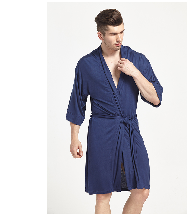 Váy ngủ nam mùa hè modal ngắn tay mỏng ngủ mùa xuân và mùa thu cotton gợi cảm kích thước lớn áo choàng tắm những người yêu thích dịch vụ nhà bộ đồ ngủ nữ cotton