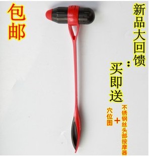 火柴棒医生硅胶保健槌 敲打健身锤拍打保健锤敲胆经足疗棒养生锤