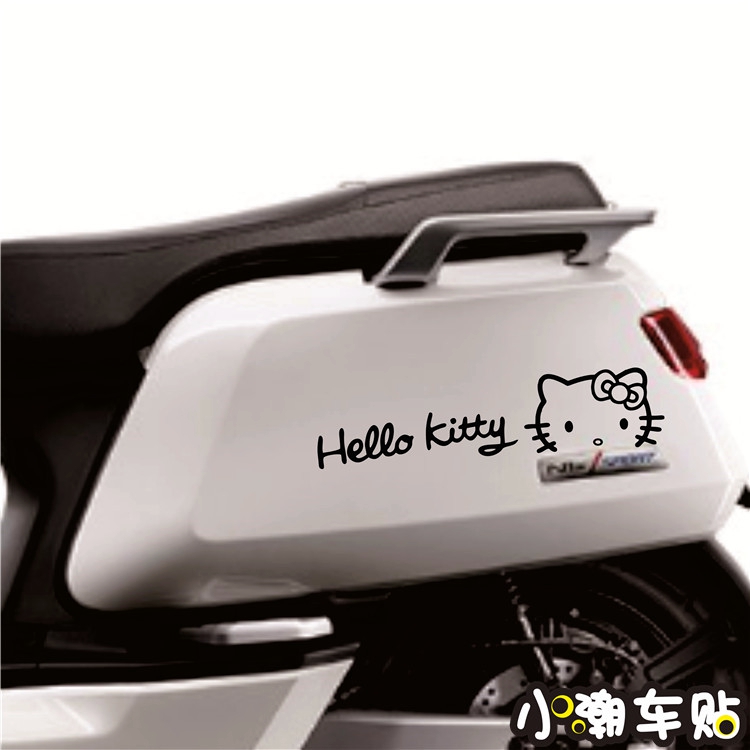 Calf Electric Car Sticker N1S M1M U1 Front Fender Hello Kitty Locomotive Decoration Locomotive