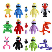 Rainbow Friend 2Rainbow Friends Rainbow Partner Mao suede Toys Children Dinosaur Toy Swing Piece Doll