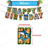 Тунг Тунг Сахур Американская классика гор и морей тематическая вечеринка по случаю дня рождения украшение композиция из воздушных шаров с флагом Тралало