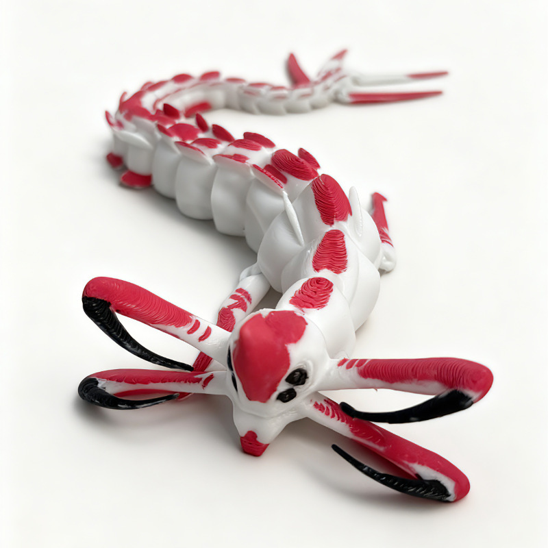 Deep Sea Trek Red Death Leviathan 3D Printed Action Figure Toy with Movable Joints Sea Monster Maya Giant Ru Figurine