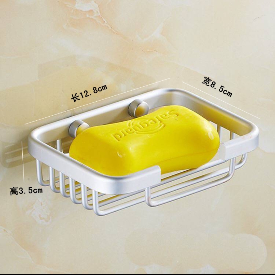 Bathroom dressing room soap box small soap dish soap net space aluminum rack school public places sink