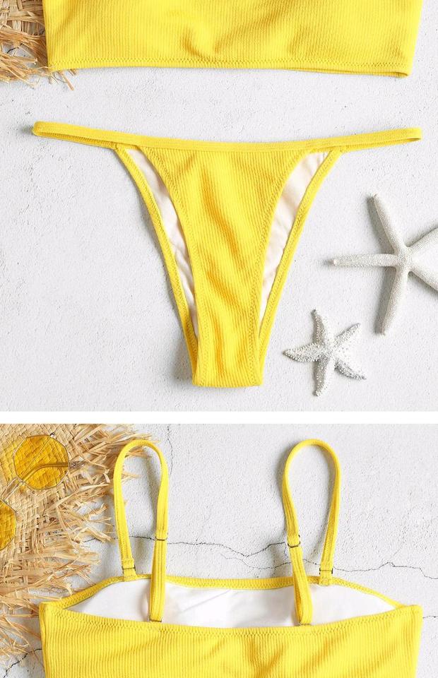 Bikini gợi cảm áo tắm tam giác phù hợp với áo tắm nữ chia váy kỳ nghỉ spa cô gái ống bơi hàng đầu - Bikinis bộ đồ bơi dài tay
