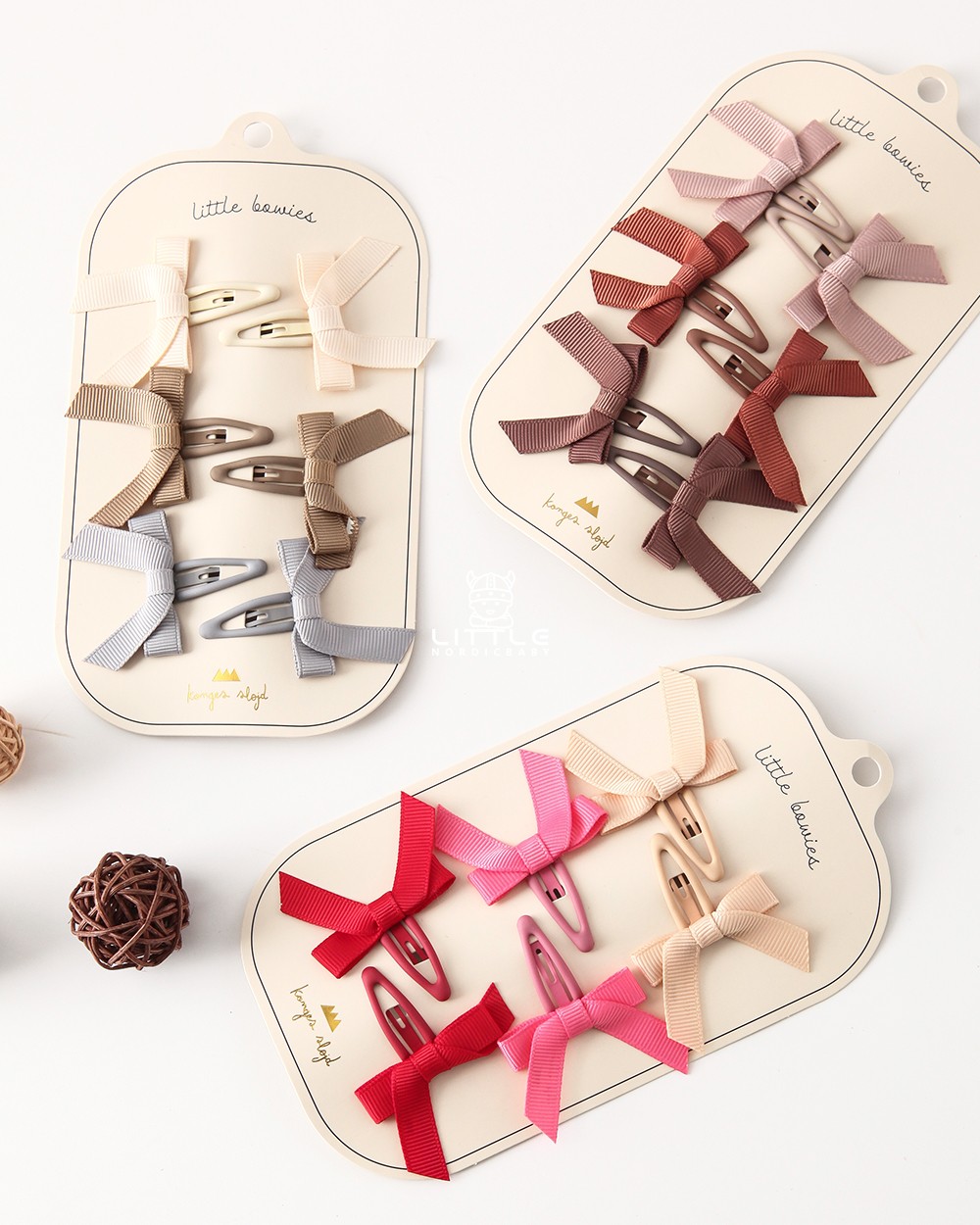 Little Home Spot Danish konges slojd FW22 Autumn and Winter Children's Butterfly Clamp Clamp Head Rope