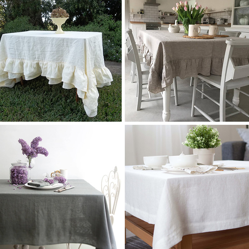 Linen tablecloth desk ins student net red tablecloth flag European high-end luxury coffee table Picnic cloth table cloth Household