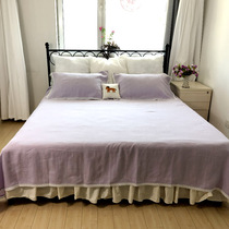 Linen sheets fabric export foreign trade American countryside European and American lace sheets princess style single double sleep single custom