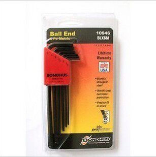 The United States imports Bolton BONDHUS metric lengthened ball head inner hexagonal wrench set 10946 super hard round head