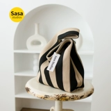 Плетеная портативная вместительная и большая сумка подмышку, демисезонная сумка через плечо, японские и корейские