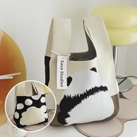 Emo panda -mi Cai разные узоры с обеих сторон