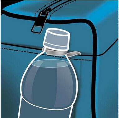 Liberate your hands universal water bottle 7-character adhesive hook bottle hanging clip stainless steel outdoor travel shopping can be