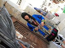 Dong Peoples Square Dong leggings Ethnic minorities Tujia Zhuang Aqua Liangbu Miao leggings Guizhou Dongbu