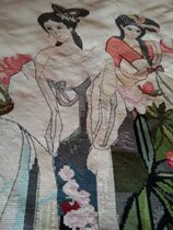 Dream of red mansions Qunfang figure 12 beautiful women cross stitch finished product