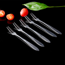 Ten fruit fork set stainless steel fork two-tooth Fork West tableware small fork dessert fork coffee mixing spoon