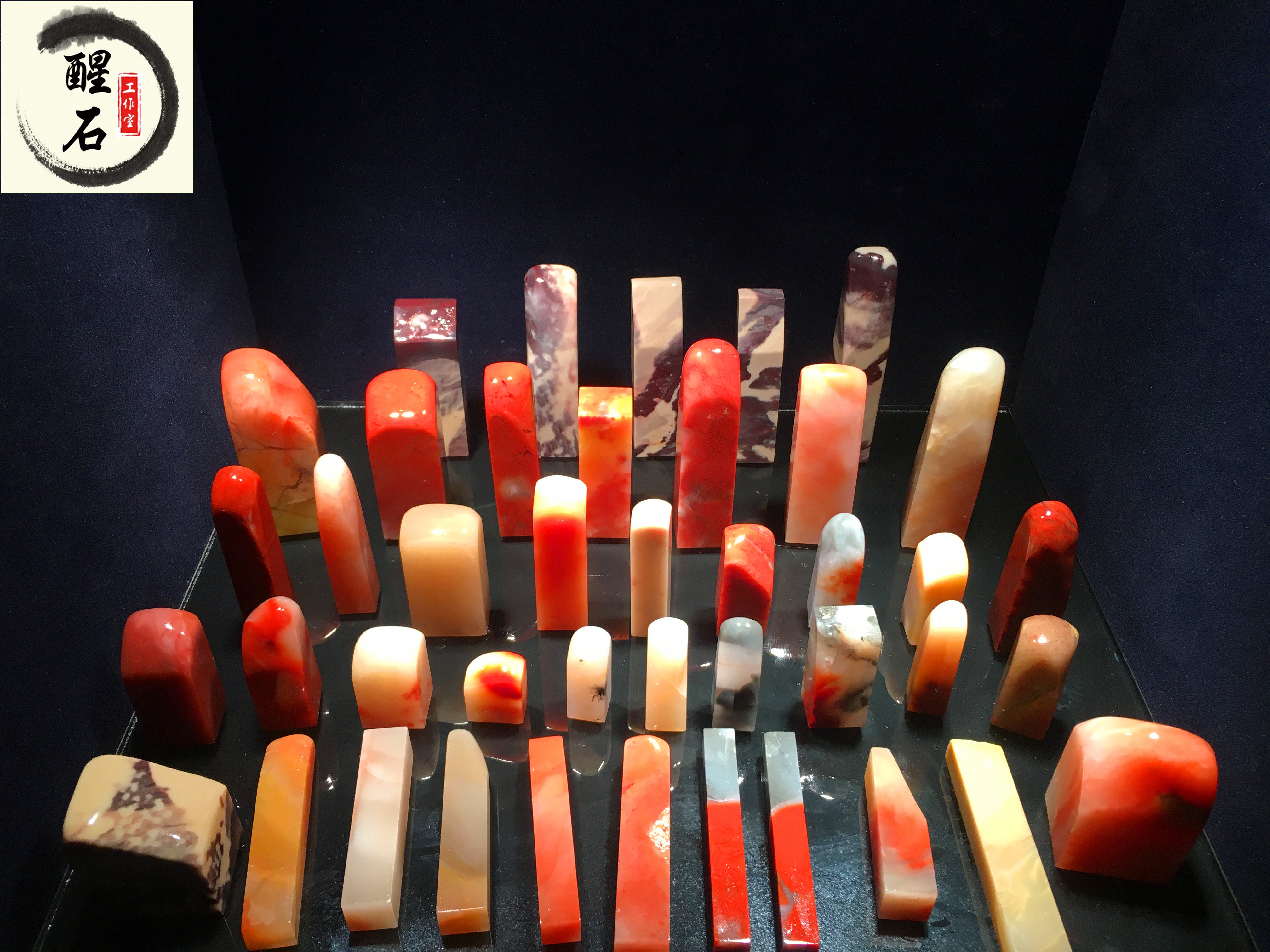 Fujian Shoushan Stone Quality Old Sexual Hibiscus Stone Small Selfie Bulk Stamp Junction Crystal Vegetarian Seal Gold Stone Seal Engraving Customized