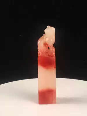 Shoushan Tian Huang Man silk crystalline body old yellow seal