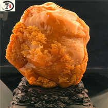 Lao Tian Yellowstone Landscape Grand Swing Piece Lao Tian Junction Crystal Seal Stones Fujian Shoushan Stone Seal Engraving Seal Carving In North Chinas North Fields