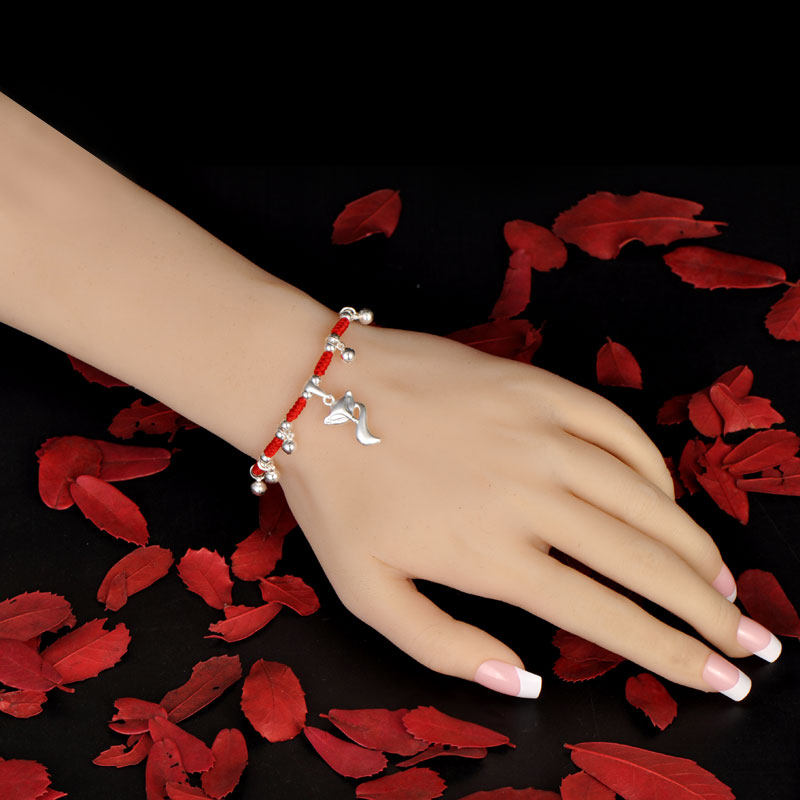 Chaine de cheville Couple en Argenterie - Ref 3104222 Image 4