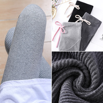 Pregnant women pants autumn wear trousers cotton striped leggings spring and autumn thin fashion nine points pregnant women belly pants