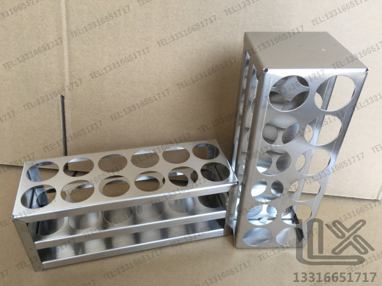 Aperture 30mm 12 holes 304 stainless steel test tube rack metal tube rack centrifugal pipe frame digestion pipe holder