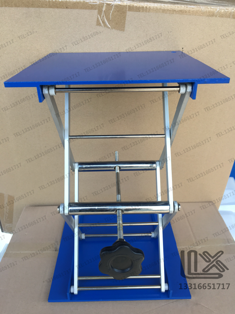 250*250*400mm 25*25cm Aluminum Oxide Lifting Table Manual Experiment Lifting Table Export Commodities