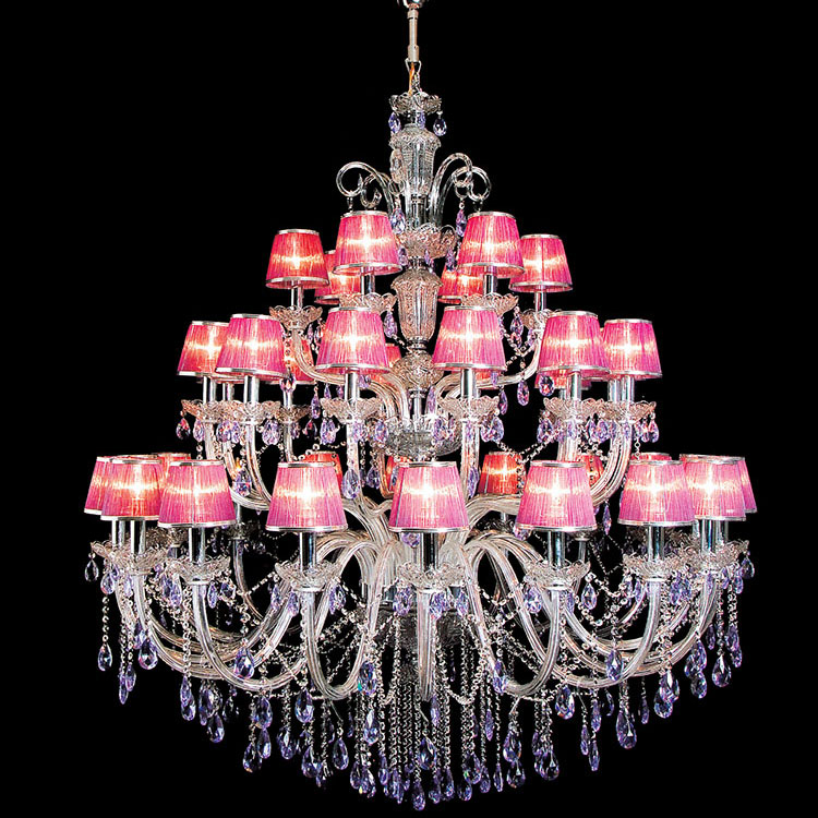 European-style luxury villa crystal living room chandelier modern luxury hotel engineering chandelier K9 crystal dining room lamp