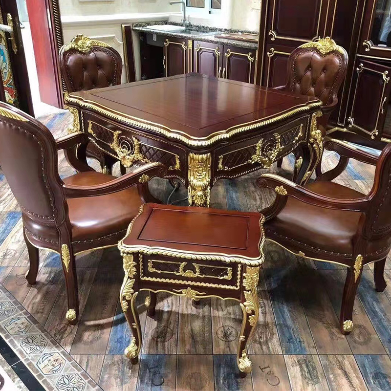 Villa special mahjong machine automatic dining table dual-use one mute household all solid wood mahjong table machine hemp luxury