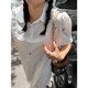ເສື້ອເຊີດ Luoluo Jiejie ແມ່ຍິງ 2024 ລະດູຮ້ອນໃຫມ່ວ່າງສີຂາວ embroidered floral ເສື້ອ dress skirt ຍາວ