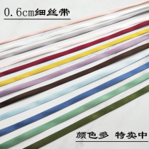 0 6cm thin ribbon wedding invitation card decorative straps handmade diy small bow material clothing accessories