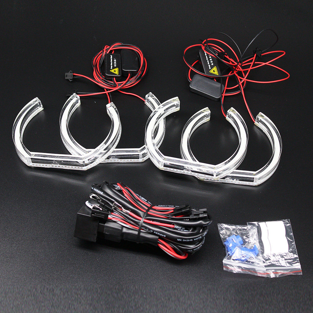 DTM Square LED Angel Eye Kit For BMW F30 / F31 3 Series Halogen Headlights – White