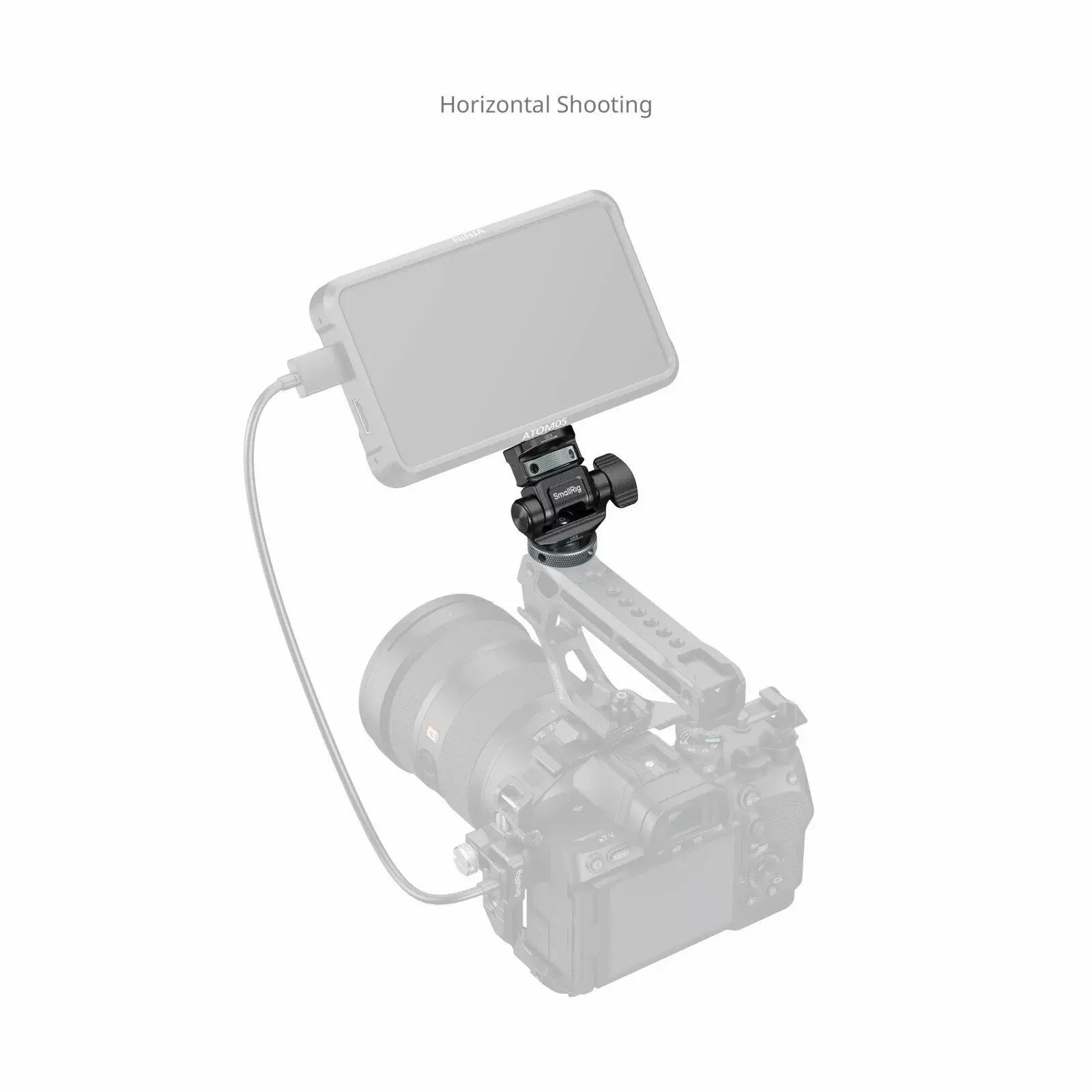 SmallRig 6313 Monitor Support for Horizontal & Vertical Shooting with Cold Shoe Mount 監視器支架 圖文描述 05
