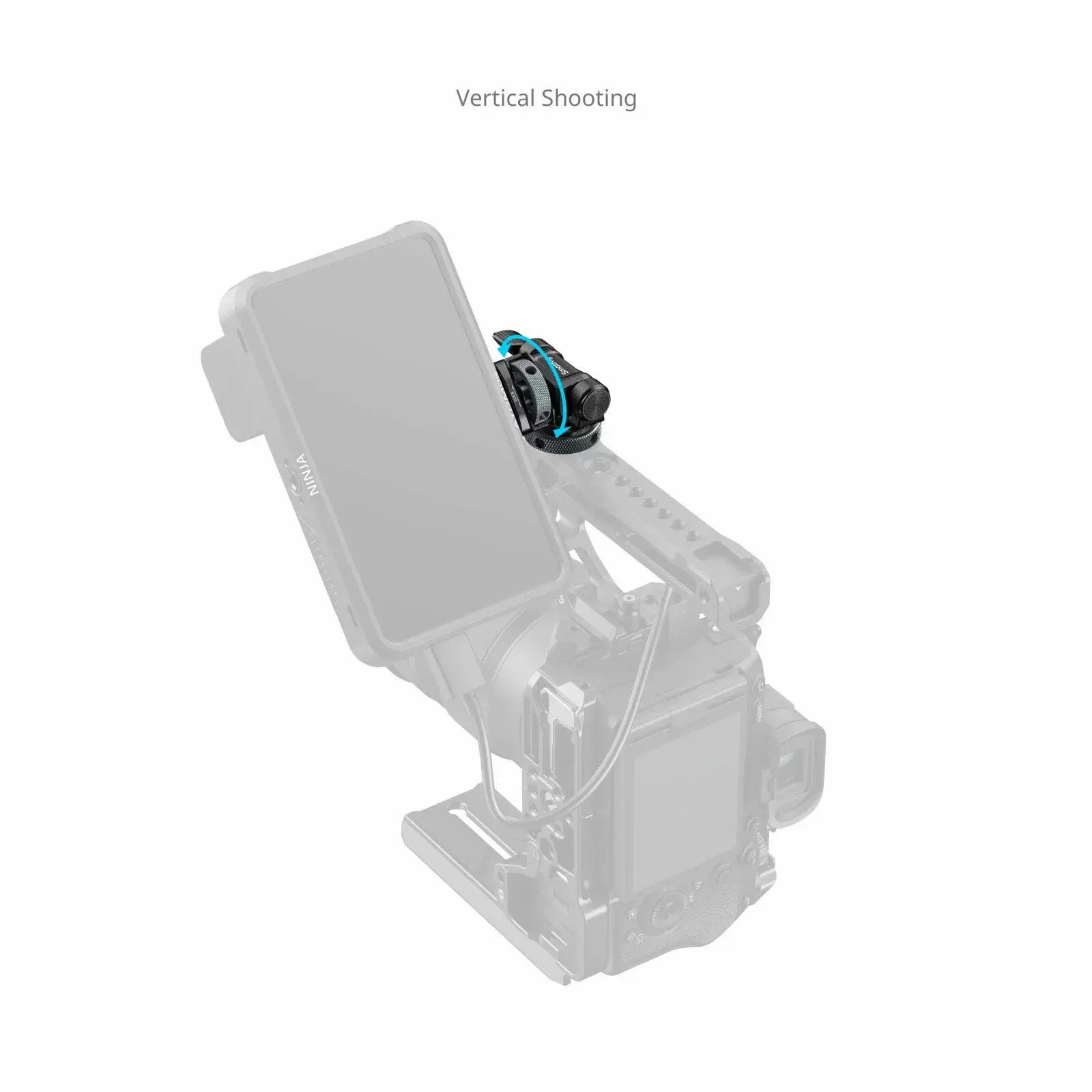 SmallRig 6313 Monitor Support for Horizontal & Vertical Shooting with Cold Shoe Mount 監視器支架 圖文描述 07