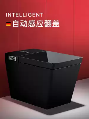 Delanstein German light luxury black square home toilet integrated double smart toilet automatic