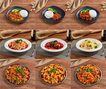 Customized Chinese model fake vegetable model covered rice pasta Model Food City fake vegetable model dry pot incense pot model