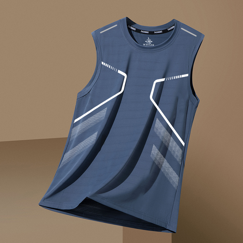 [Ice-Feel/Cool-Feel] Quick-Drying Vest for Men 2026 Summer Men's Sports Fitness Running Quick-Drying Ice Silk Sleeveless T-Shirt